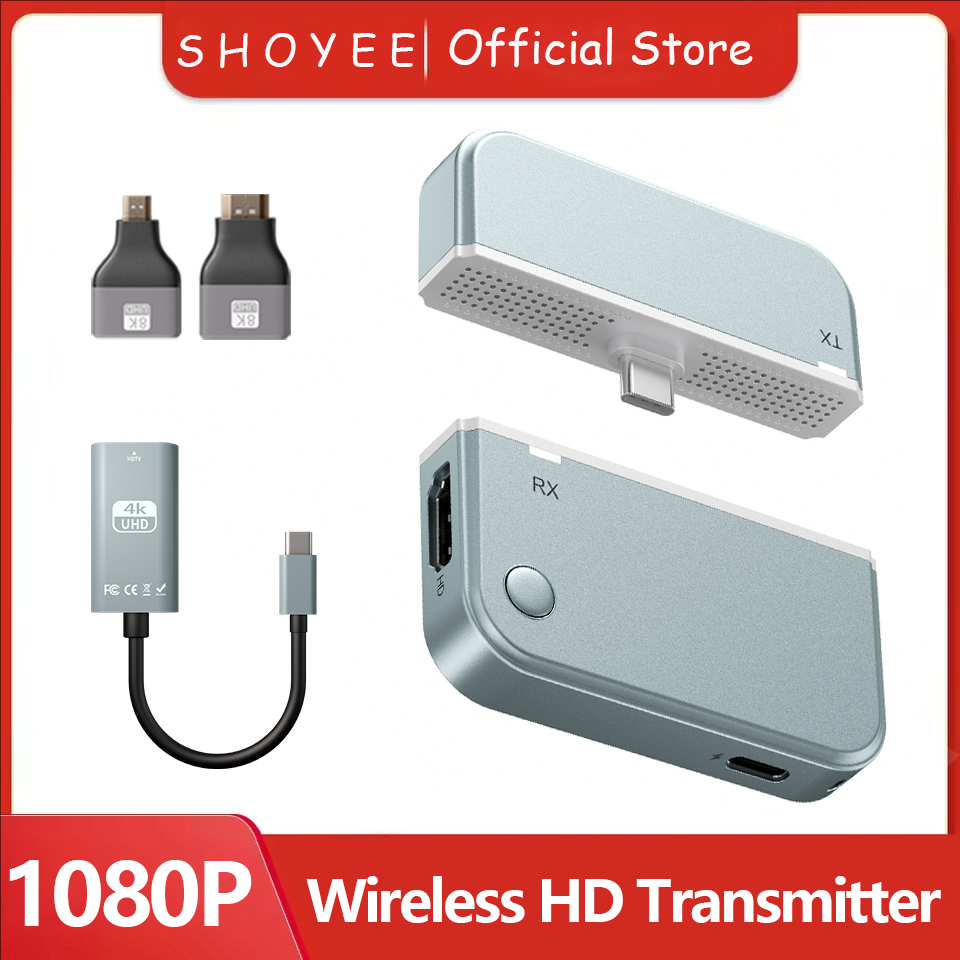 Home Cinema Wireless - 50M Type C HD-compatibele draadloze videozender,